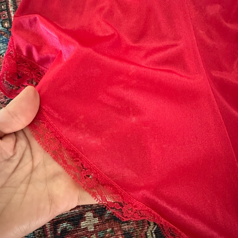 Vintage Red Lace Teddy/Bodysuit - Picture 8 of 8